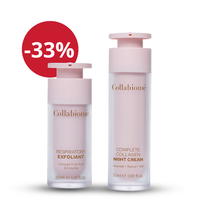 Complete Collagen noćna krema + Exfolijant - Kompleks voćnih kiselina i enzima