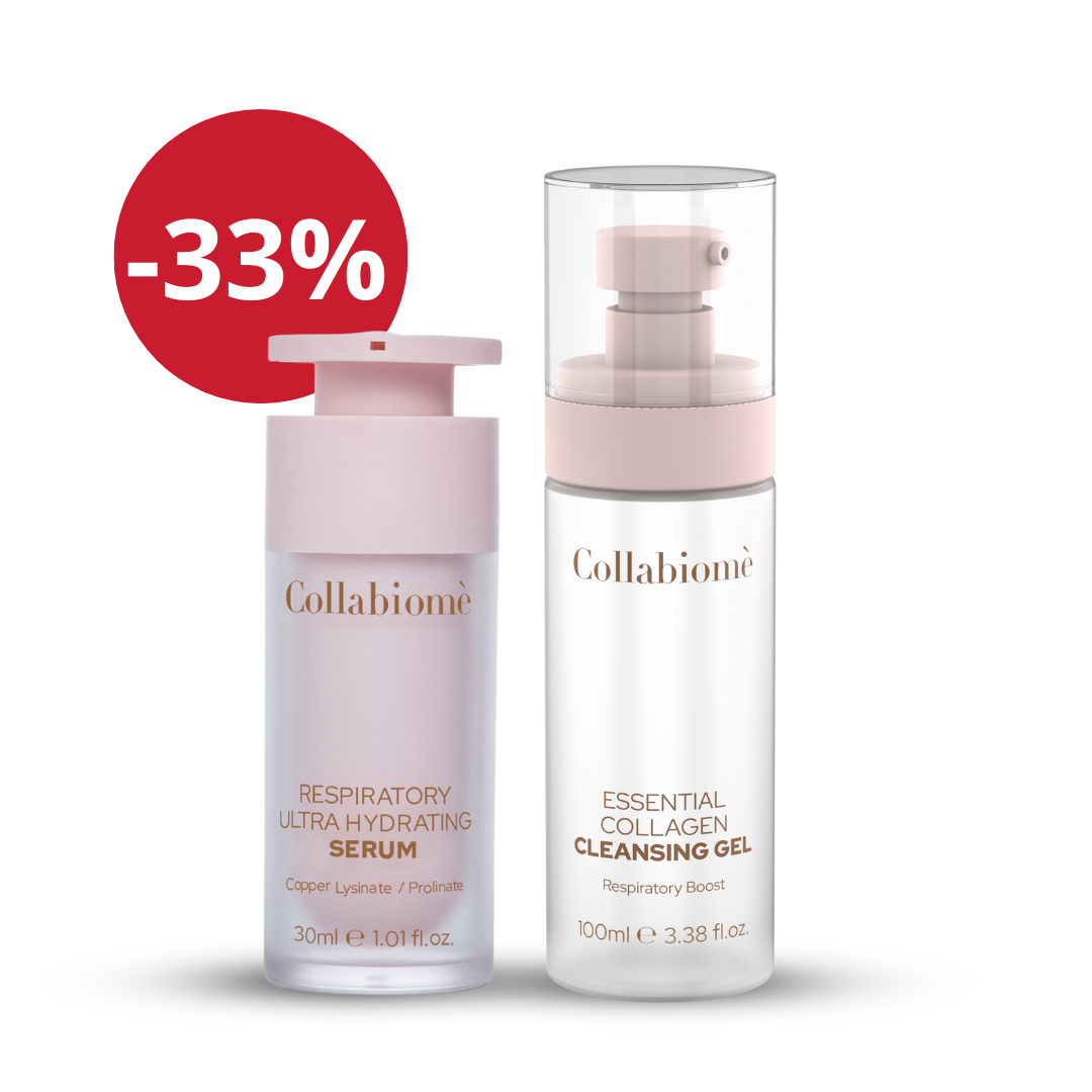 Essential Collagen gel za čišćenje lica + Respiracijski ultra hidratantni serum